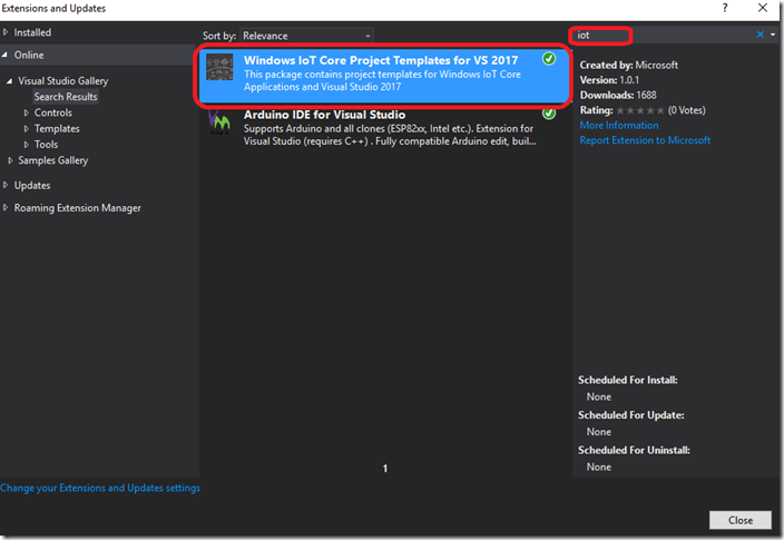 Visual Studio Tools Extensions and Updates